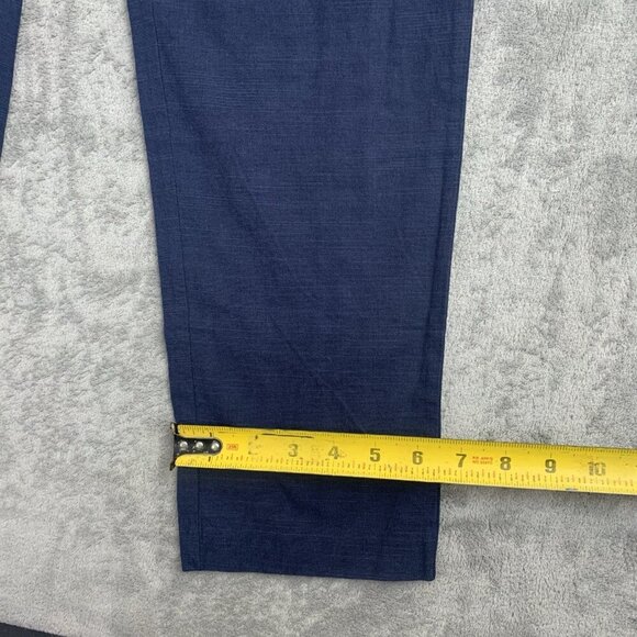 Tuckernuck Pants Womens Size 2 Navy Trouser Casual Cotton Linen Blend 28x27” - Picture 4 of 14